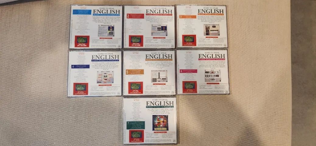 Coleção Completa com 7 CDs Learn to Speak English - Foto 2