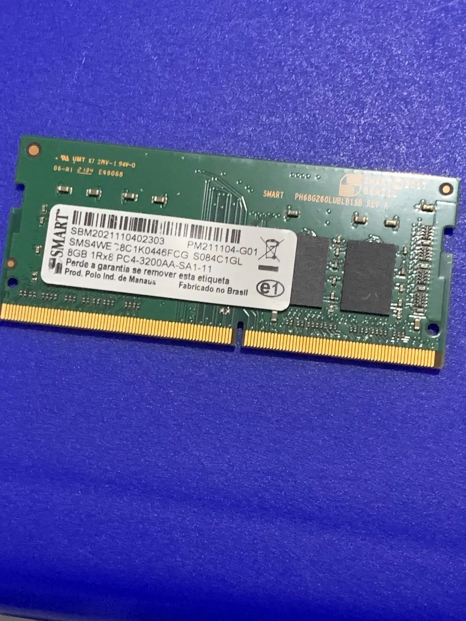 Memória RAM notebook DDR4 8Gb