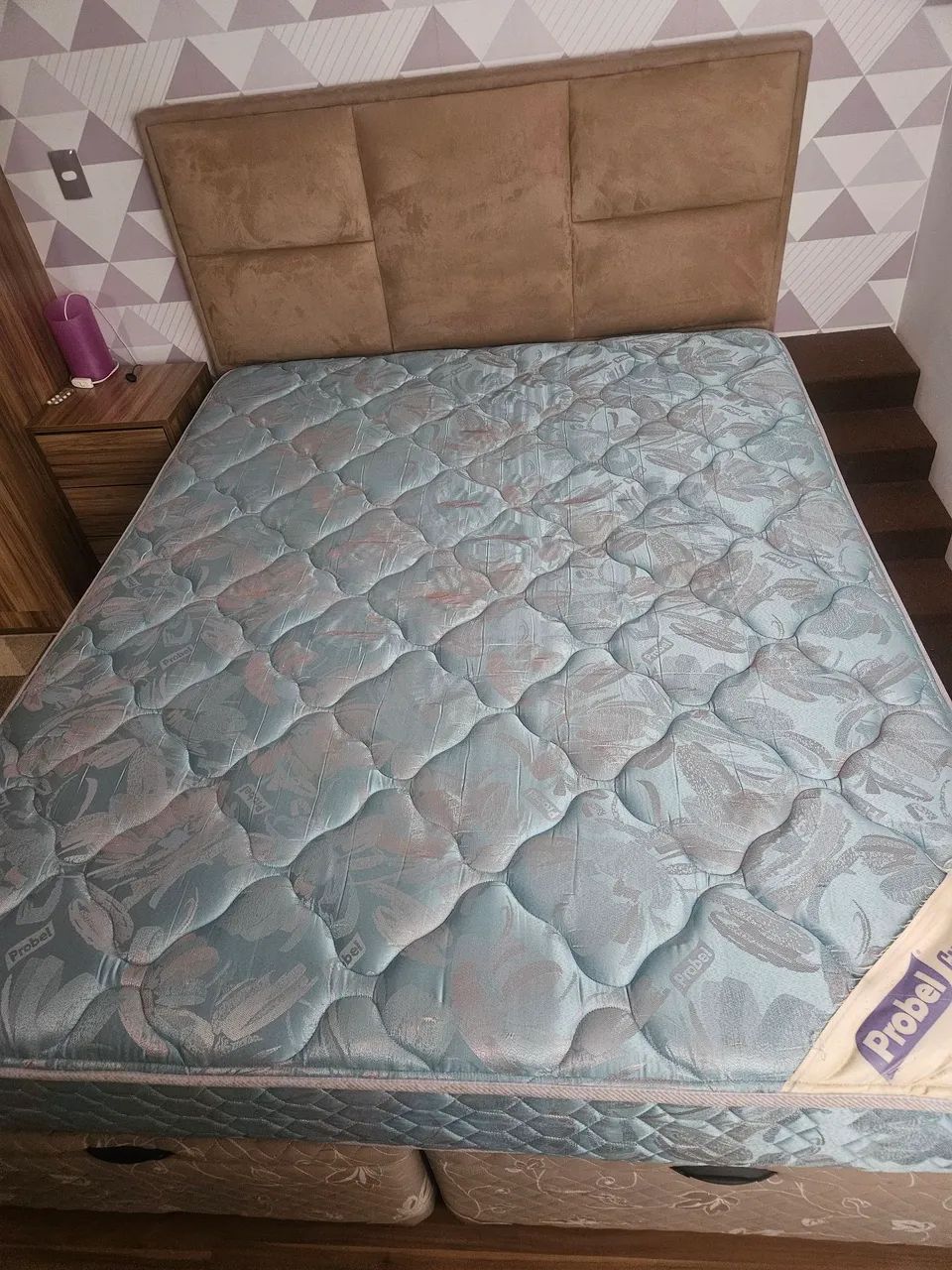 Cama box queen com colchão Probel  - Foto 3