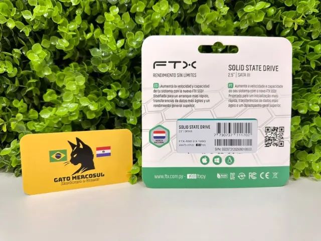 SSD FTX, 120GB, SATA 3, Leitura 460MB/s Gravação 360MB/s - Foto 2