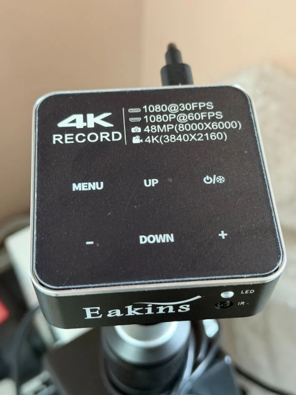 Câmera 4k 48MP Eakins para microscópio trinocular