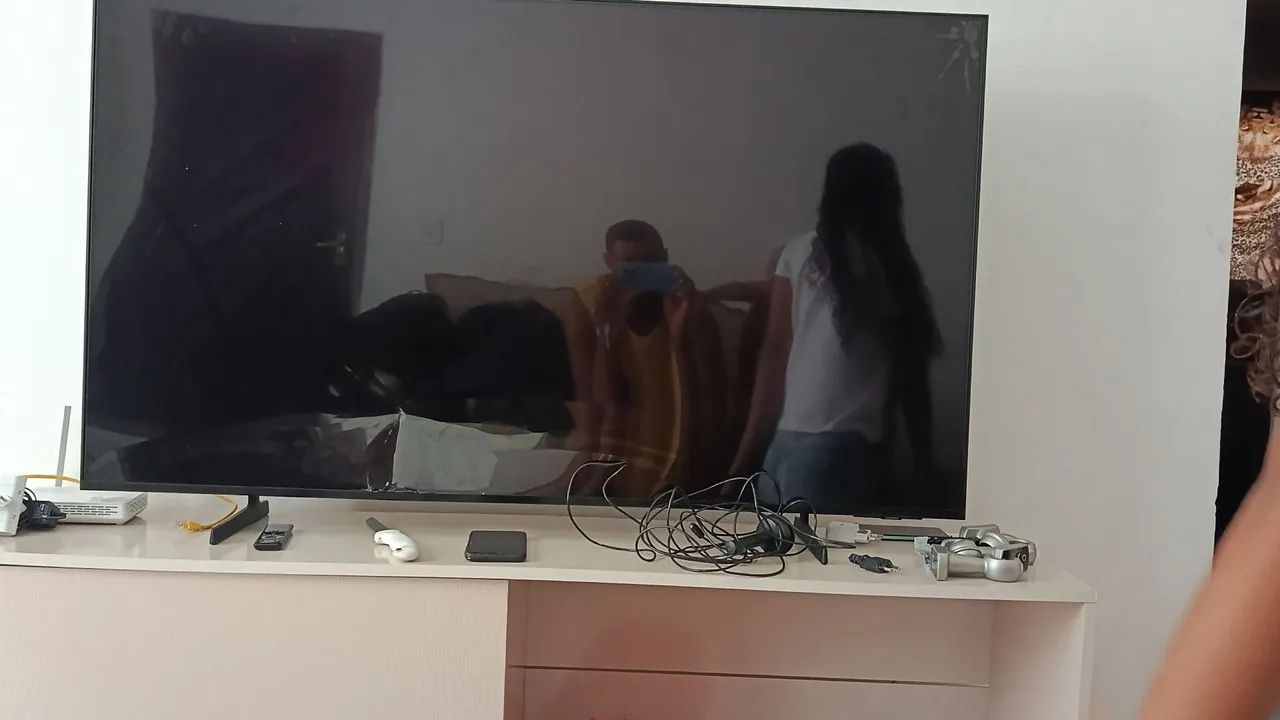 Tv Samsung 55 polegadas com tela quebrada  - Foto 2