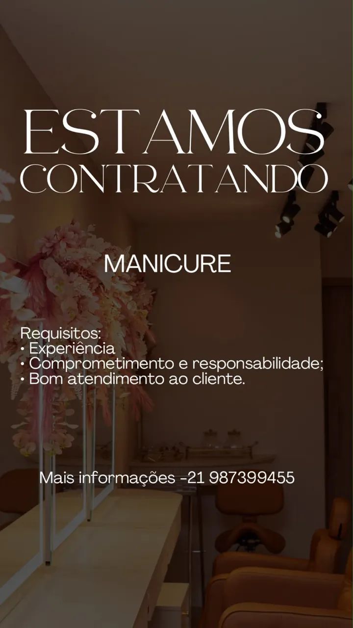Vaga de manicure 