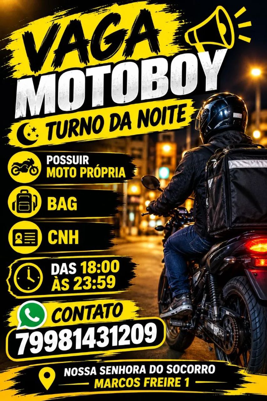 Vaga motoboy MF1