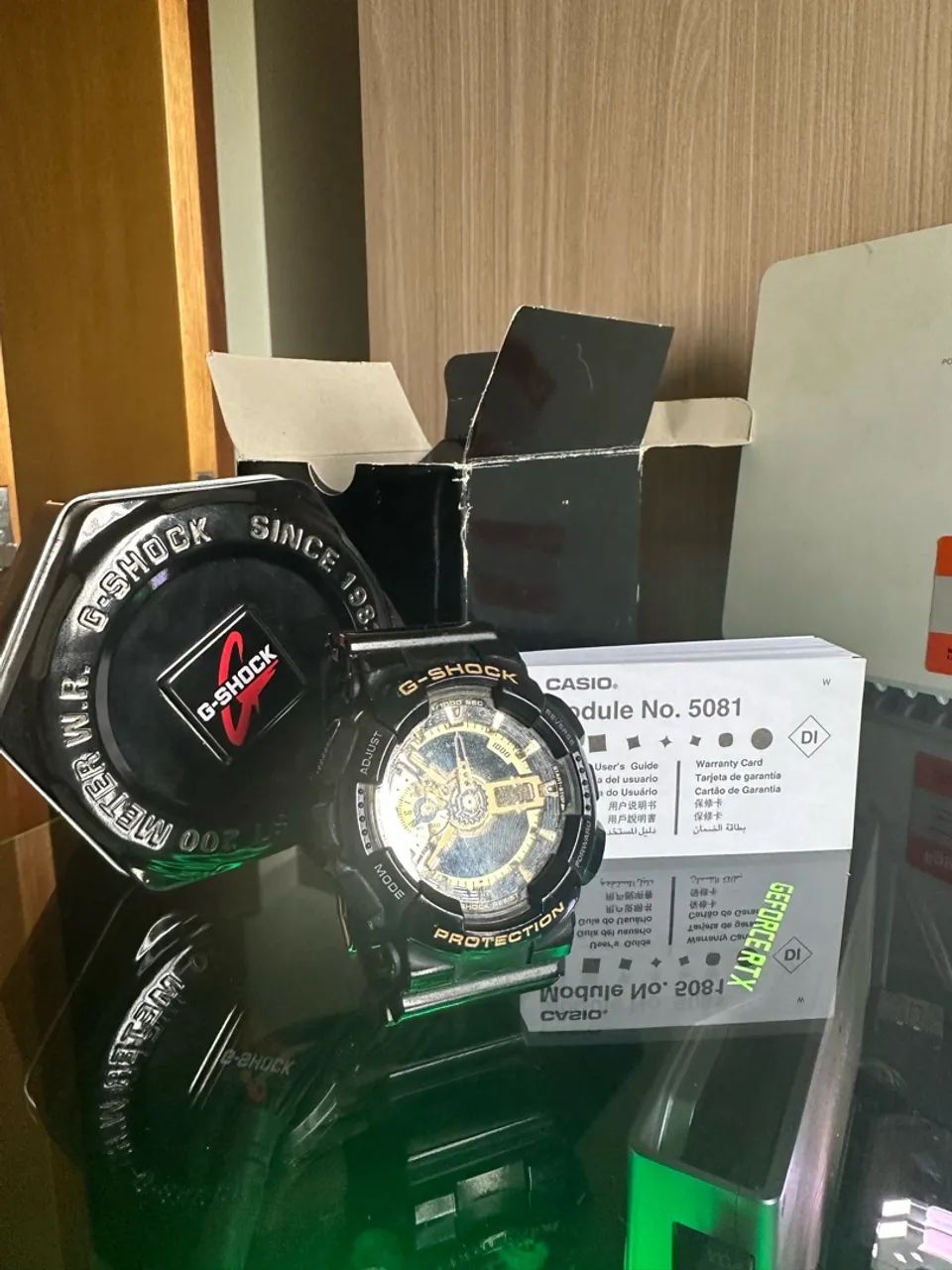 Relógio Casio G-Shock GA-110GB Original Preto e Dourado