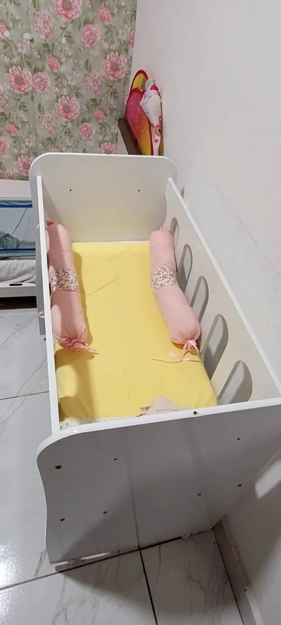 Miniberço Branco em MDF - Ótimo Estado  - Foto 2