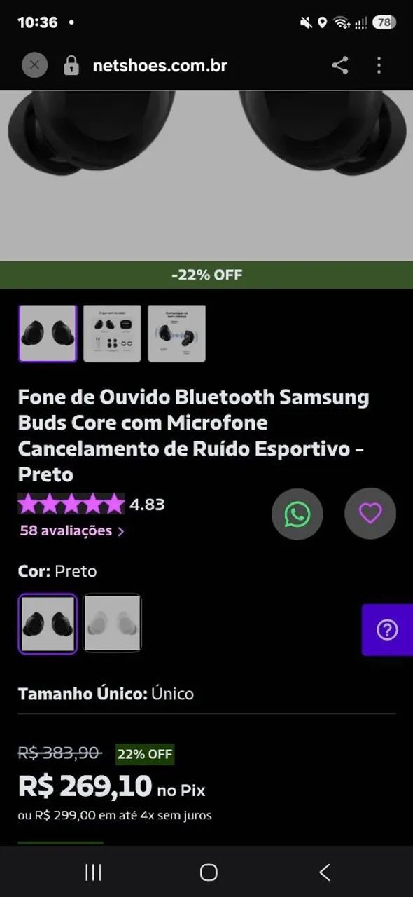 FONE SAMSUNG GALAXY CORE PERFEITO - Foto 3