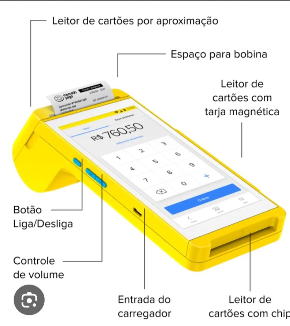 Maquininha de cartão  - Foto 4