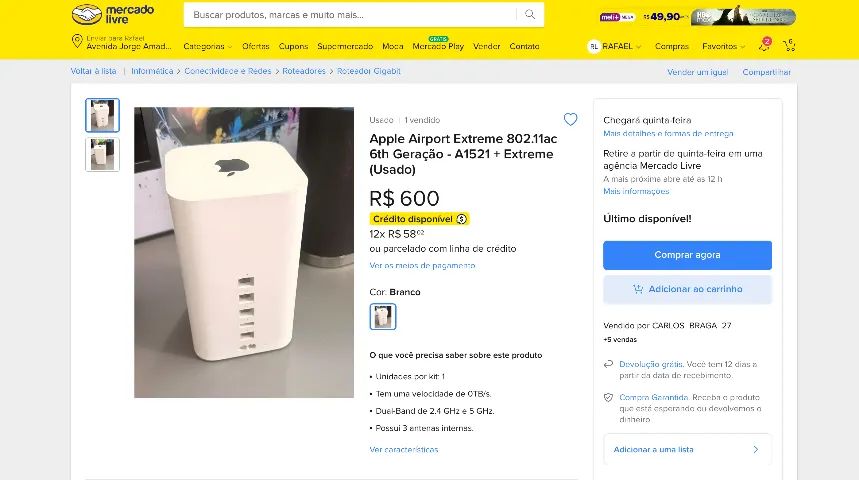 Roteador Wi-Fi Apple - Foto 3