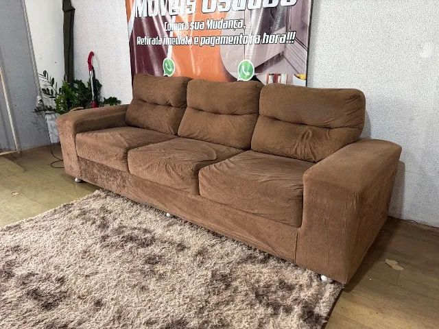 Sofa 3 lugares ótimo estado ( entrego ) - Foto 4