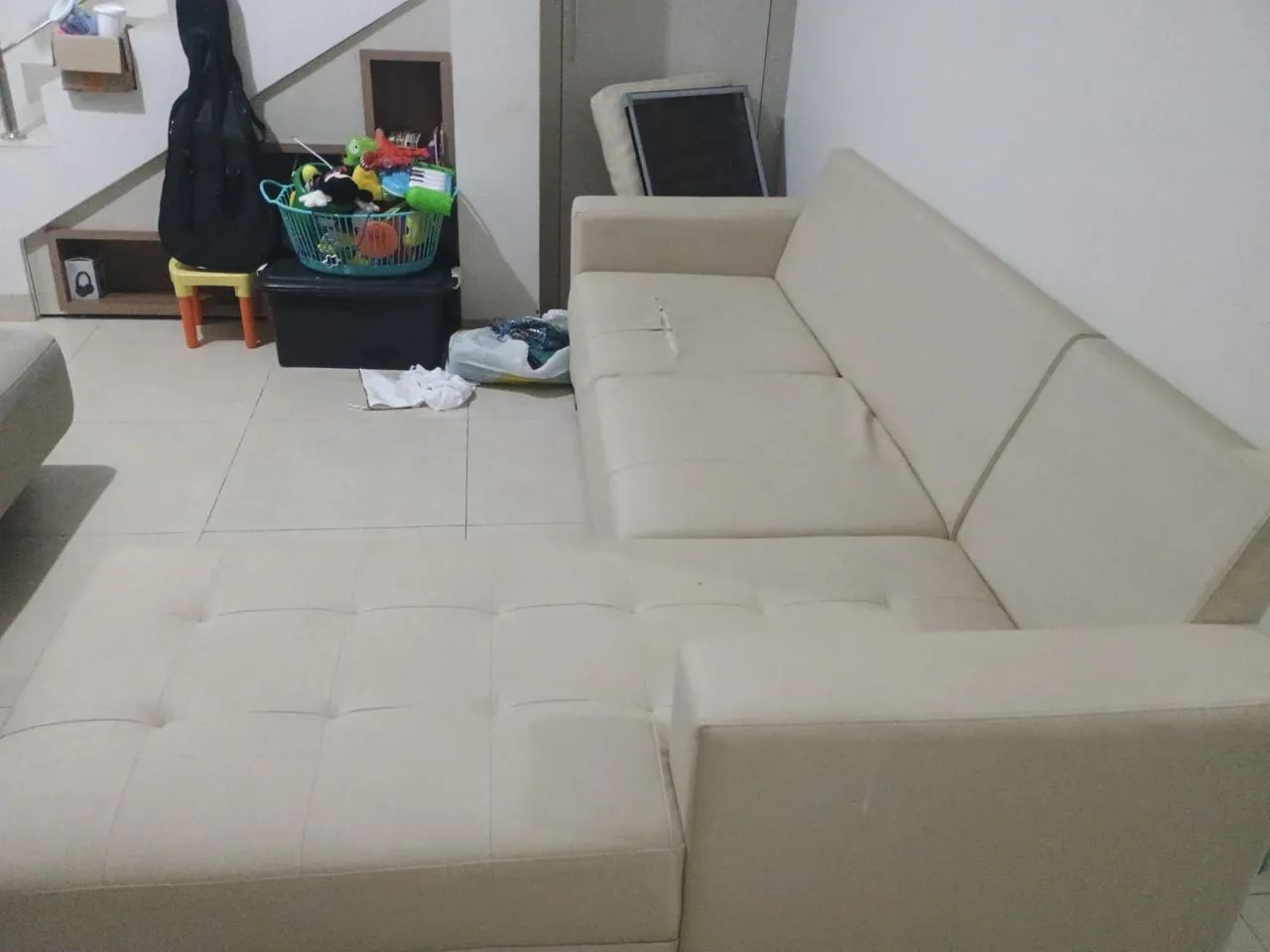 Sofá courino em L - Foto 4