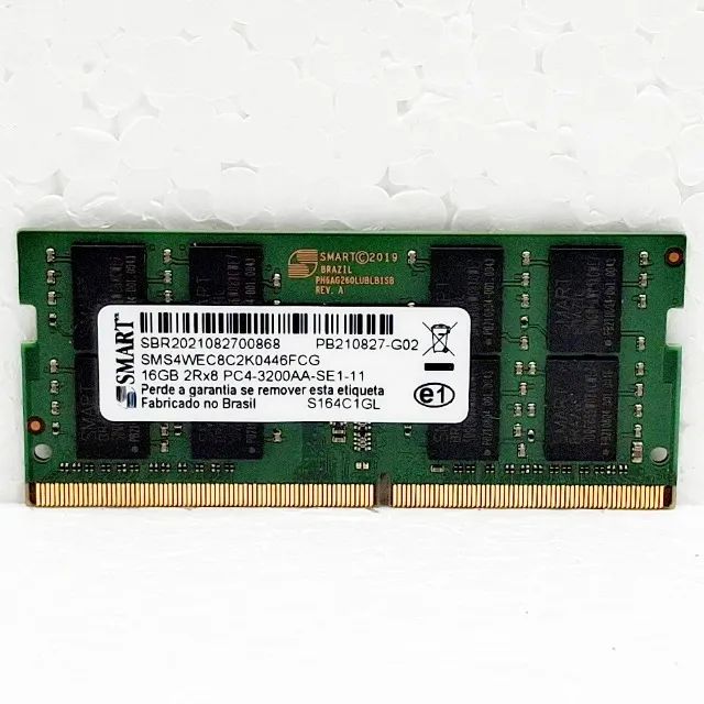 Memória RAM Notebook 16GB DDR4 3200 SODimm SMART - Memória RAM