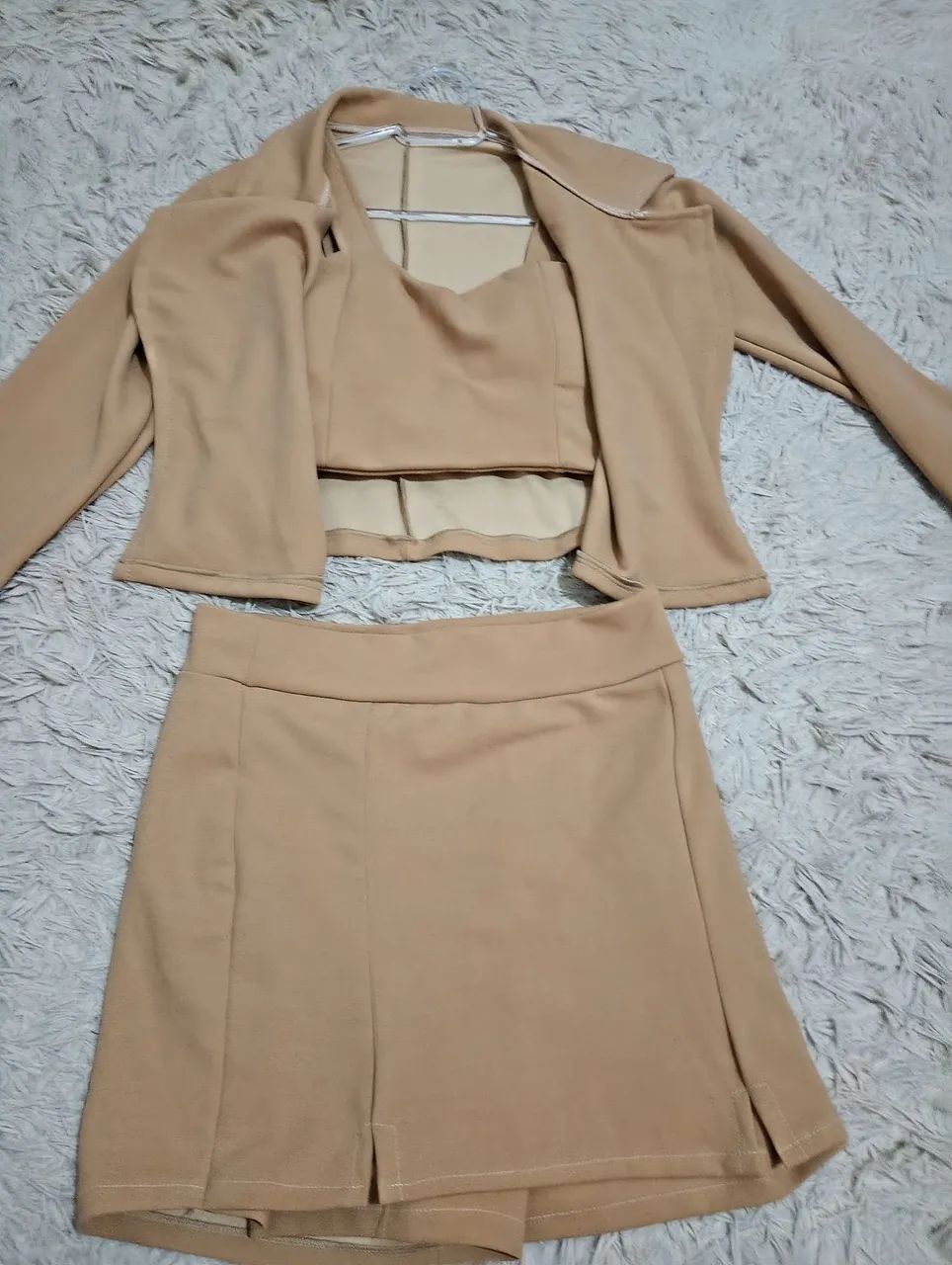 Trijunto(Cropped+ Short saia+Blazer) - Foto 2