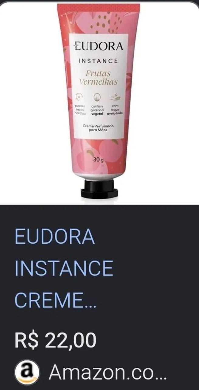 Hidratante Perfumado para Mãos Eudora Instance Frutas Vermelhas - Foto 4