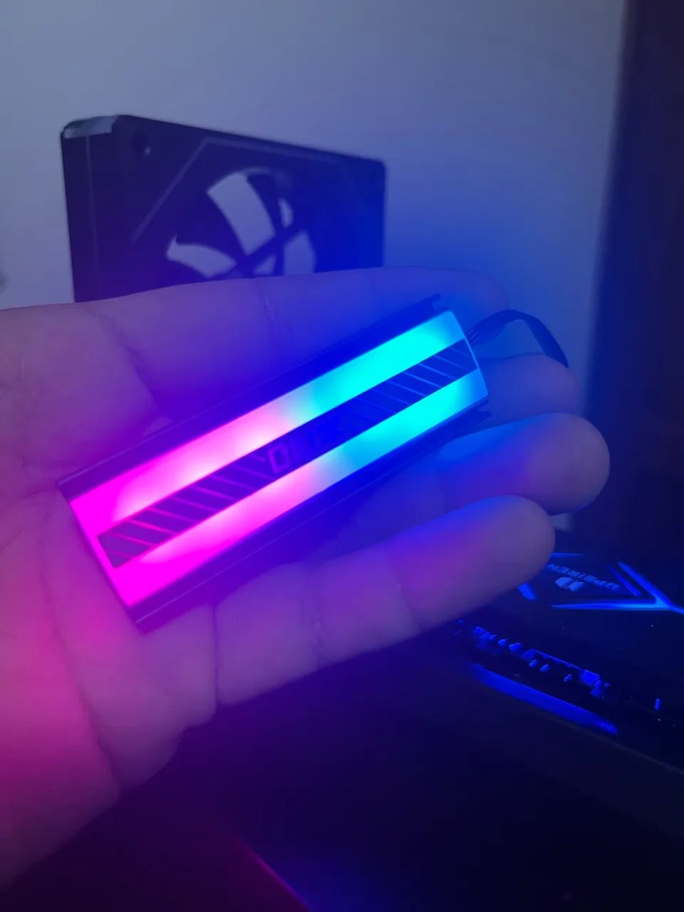 Dissipador Teucer SSD M.2 NVMe ARGB - Foto 3