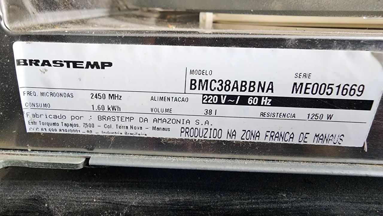 Microondas Brastemp 38l 220V - Foto 4