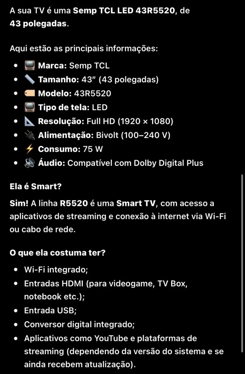 TV TCL Roku Smart 43? Full HD - Foto 3