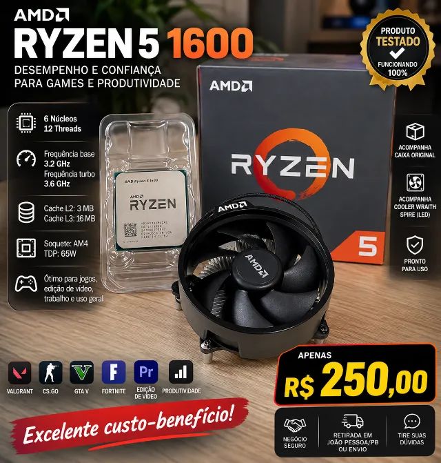 processador ryzen 5 1600 - Processadores - Manaíra, João Pessoa