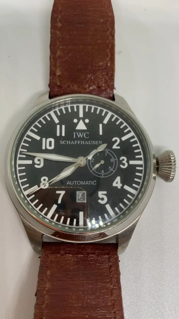 RELOGIO  modelo IWC Big Pilot Ref. IW500201 AUTOMATICO (CALENDARIO DIA SEMANA E MES )