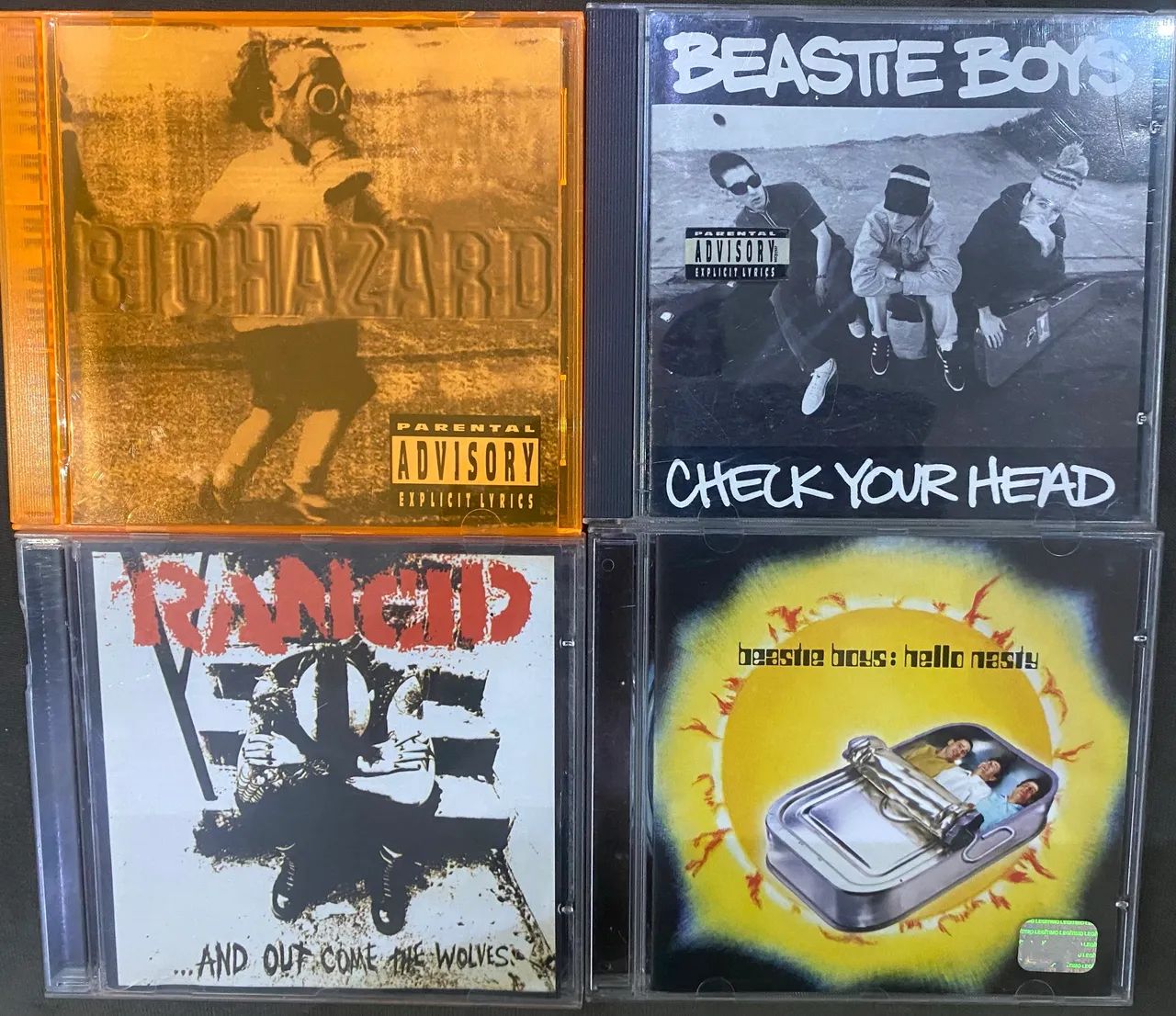 Cds rock, hard core, valores na descrição 