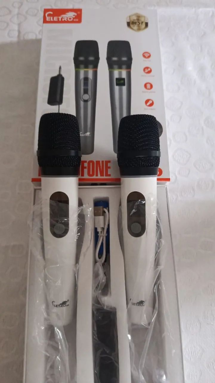 Microfone sem fio ..duplo uhf