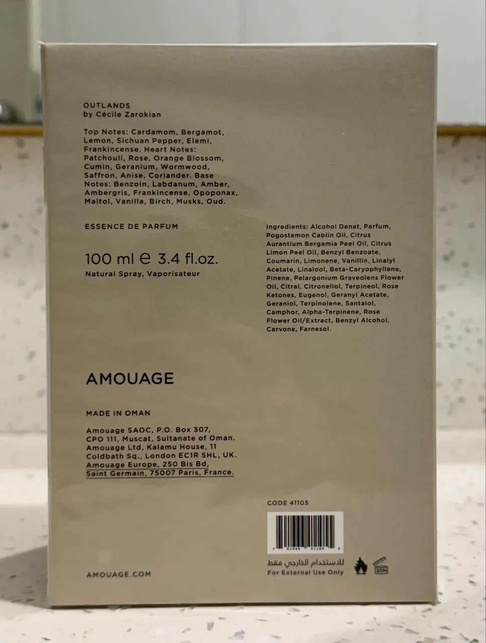 Amouage Outlands Essence Eau De Parfum 100ml - Foto 2