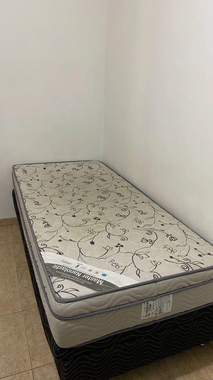 Cama de Solteiro Ortobom com Baú + Colchão Nanolastic - Foto 3