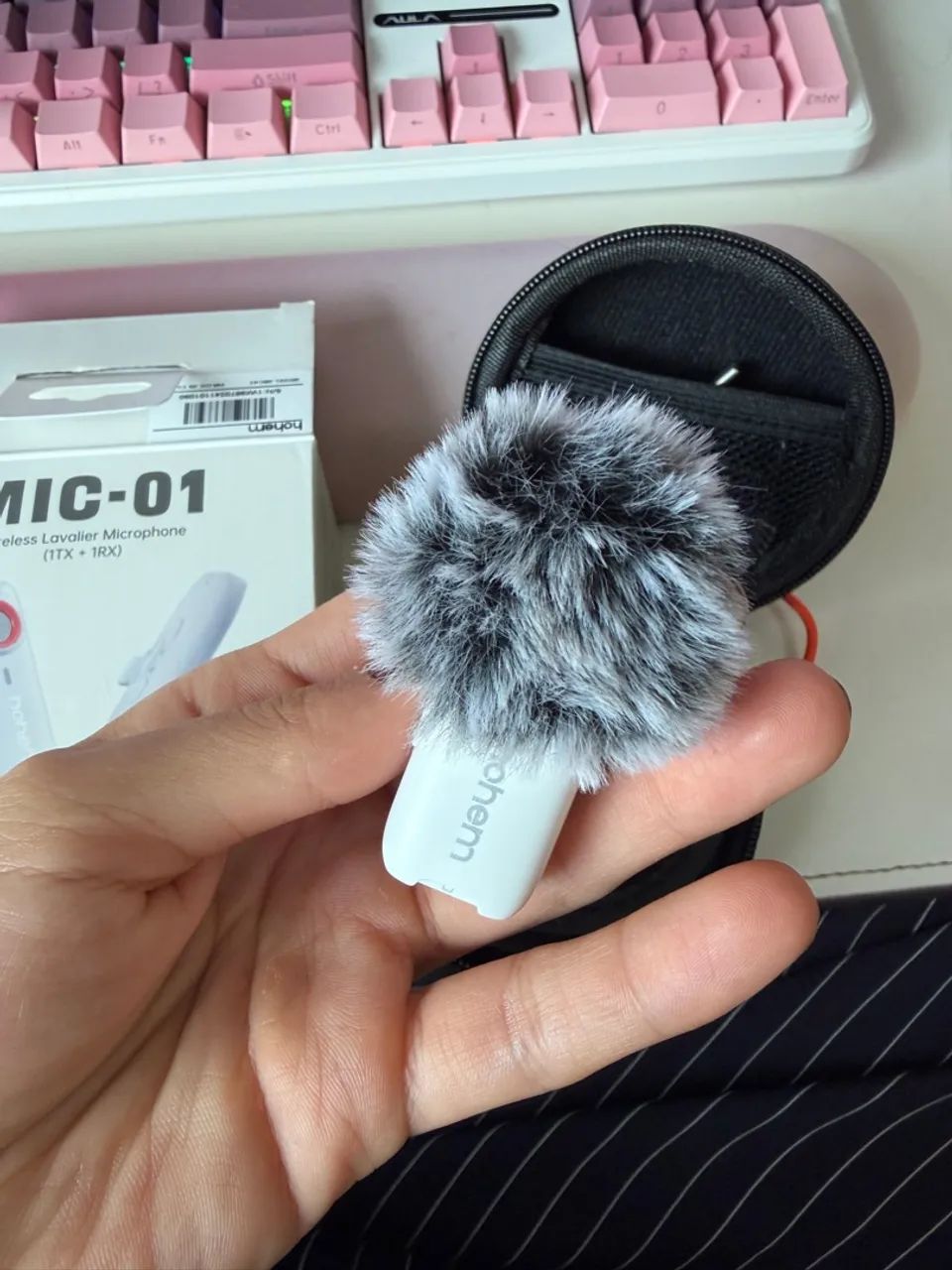 Microfone para iPhone: Hohem Mic-01 2.4GHz Clip - Foto 3