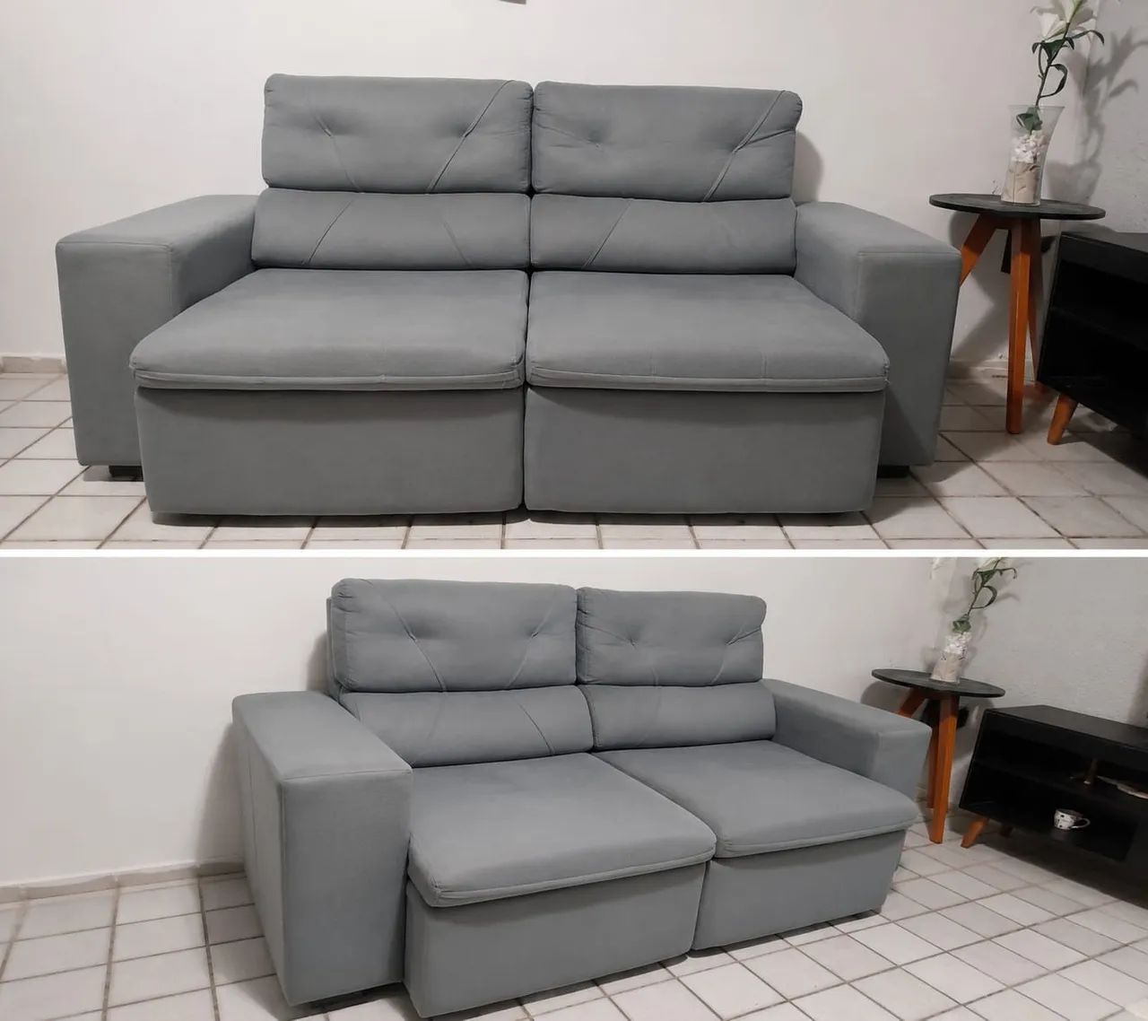 SOFA RECLINAVEL SEMINOVO - Foto 2