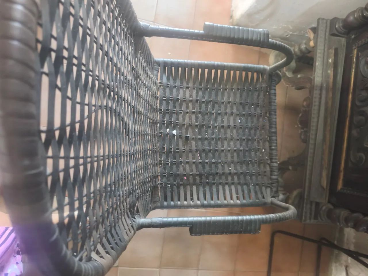 Cadeira de Balanço Vintage com Assento Massageador de Madeira - Foto 5