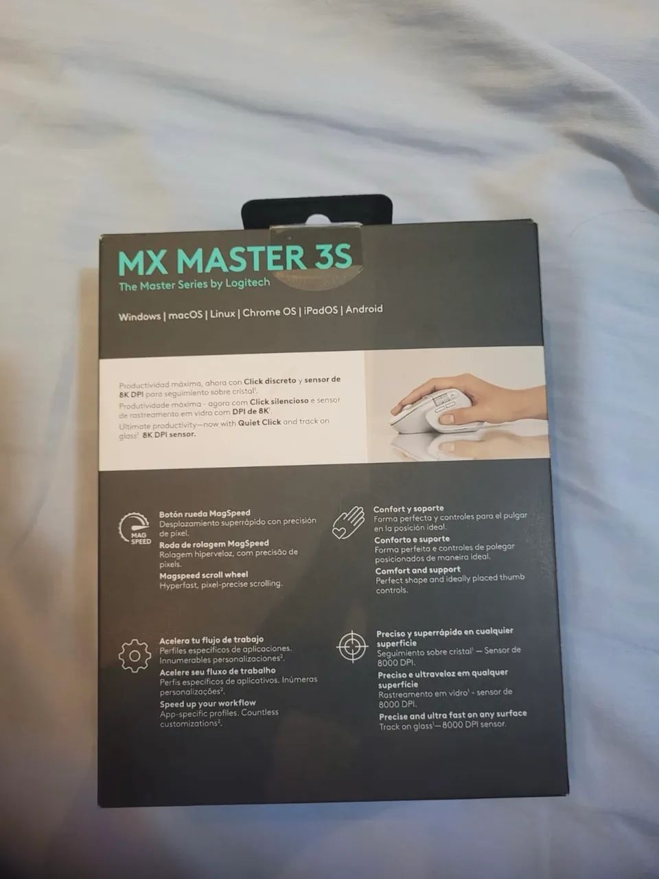 Mouse sem fio MX Master 3s - Sensor óptico 8k - Logitech - Foto 2