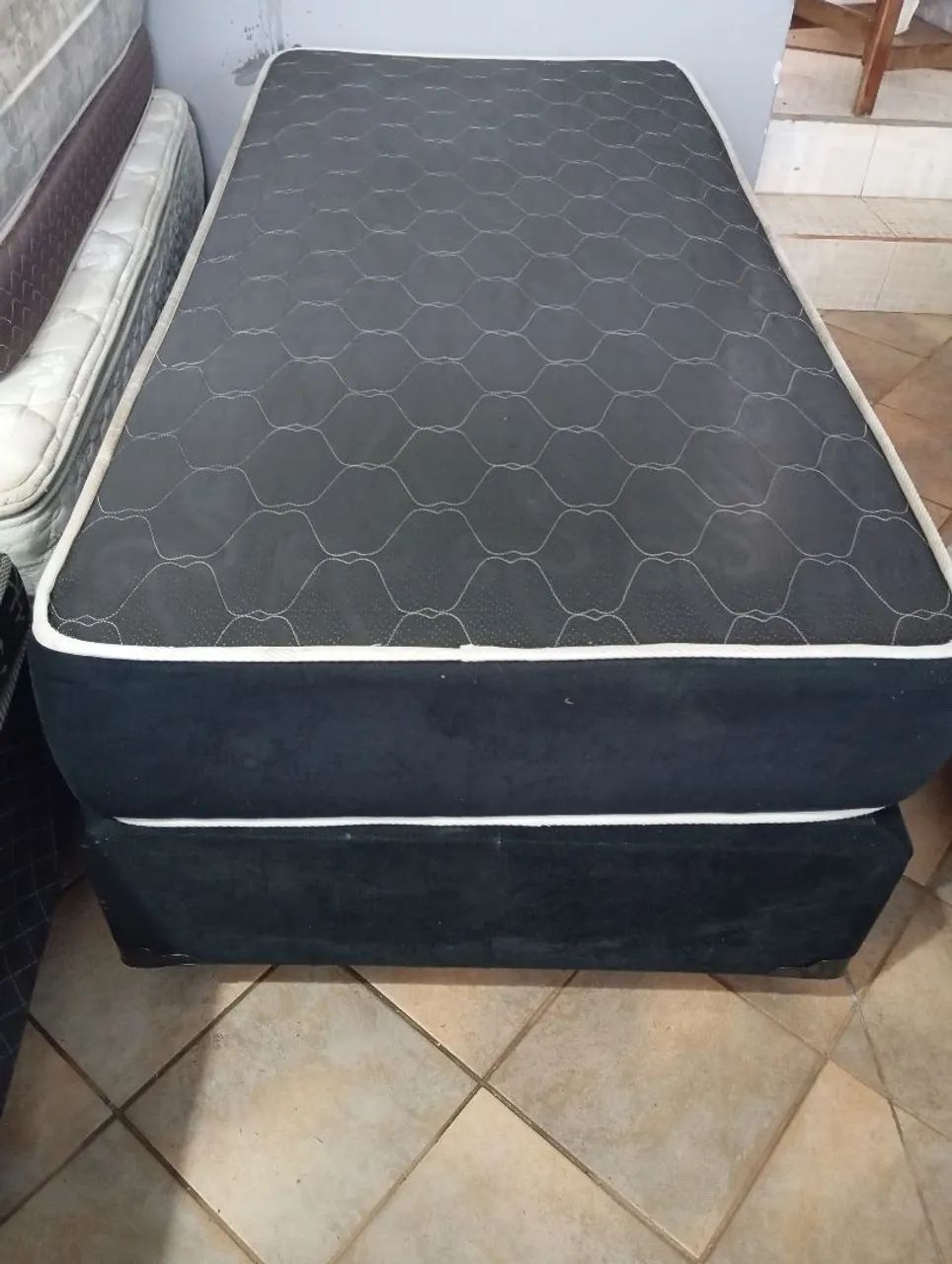 Cama box solteiro com colchão de espuma super confortável. - Foto 2