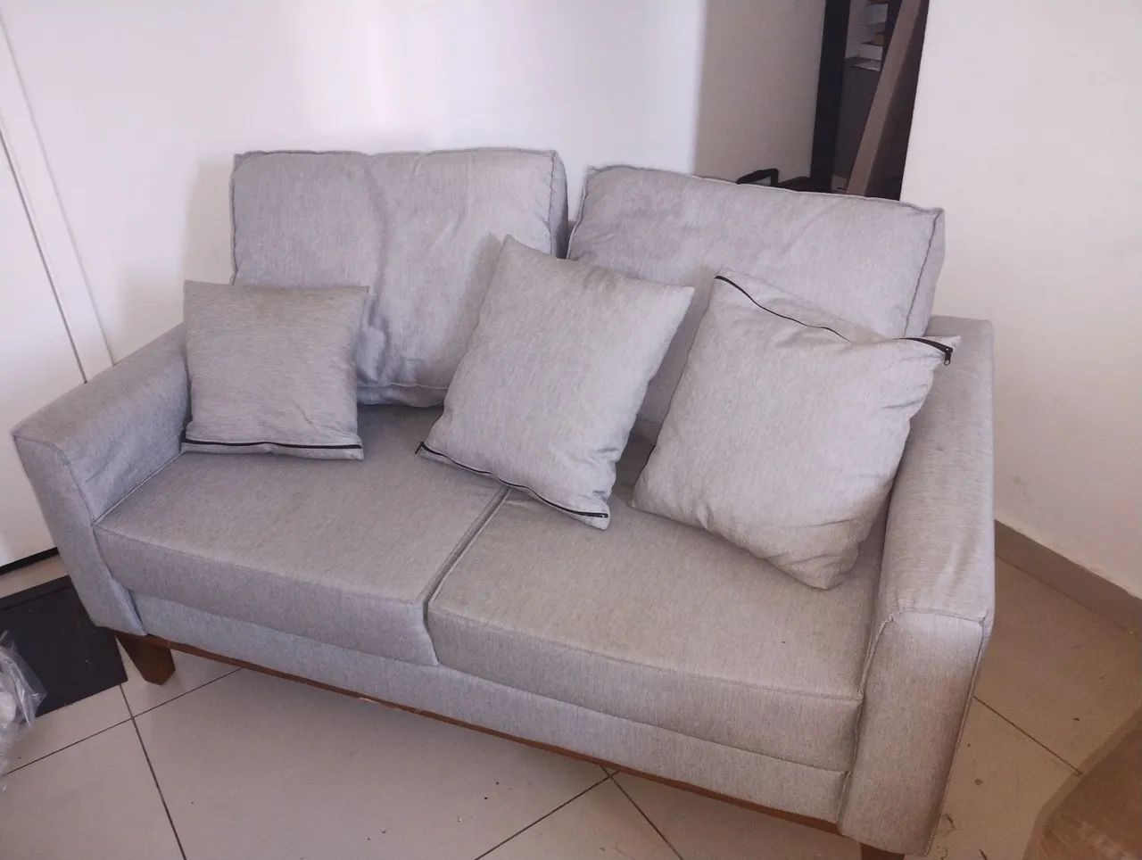 SOFÁ COTTON CINZA (2 LUGARES) - Foto 2