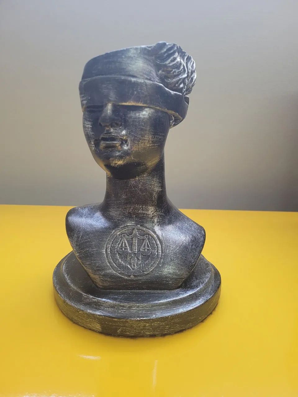 Estátua Decorativa Busto da Justiça