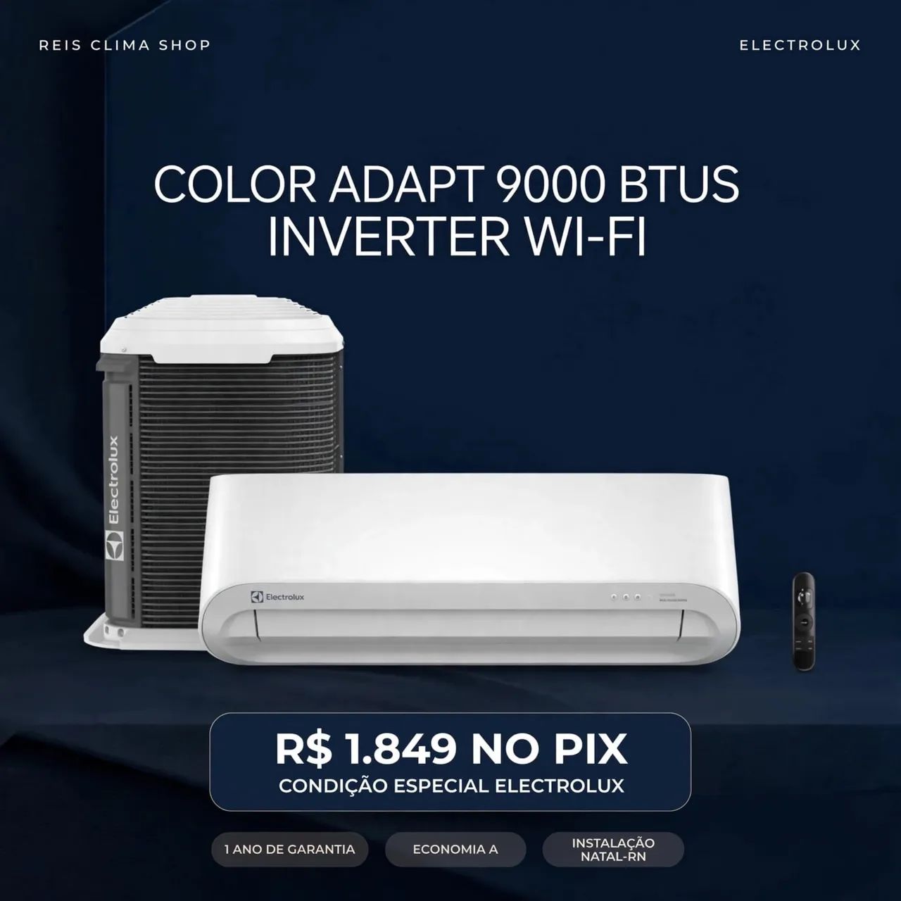 Ar-condicionado ELECTROLUX 9mil btus