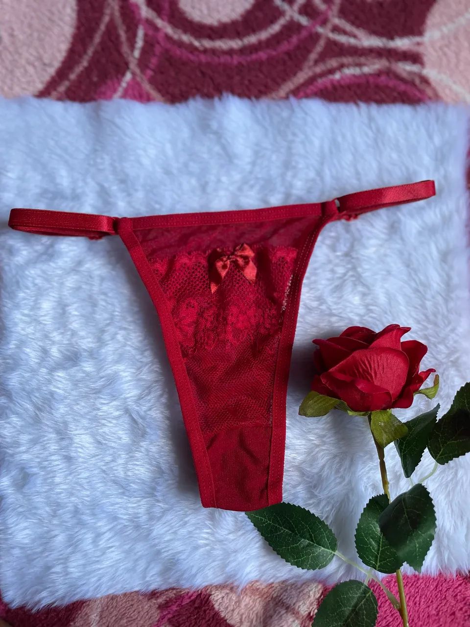Kit Lingerie Vermelha TAM M - Foto 3