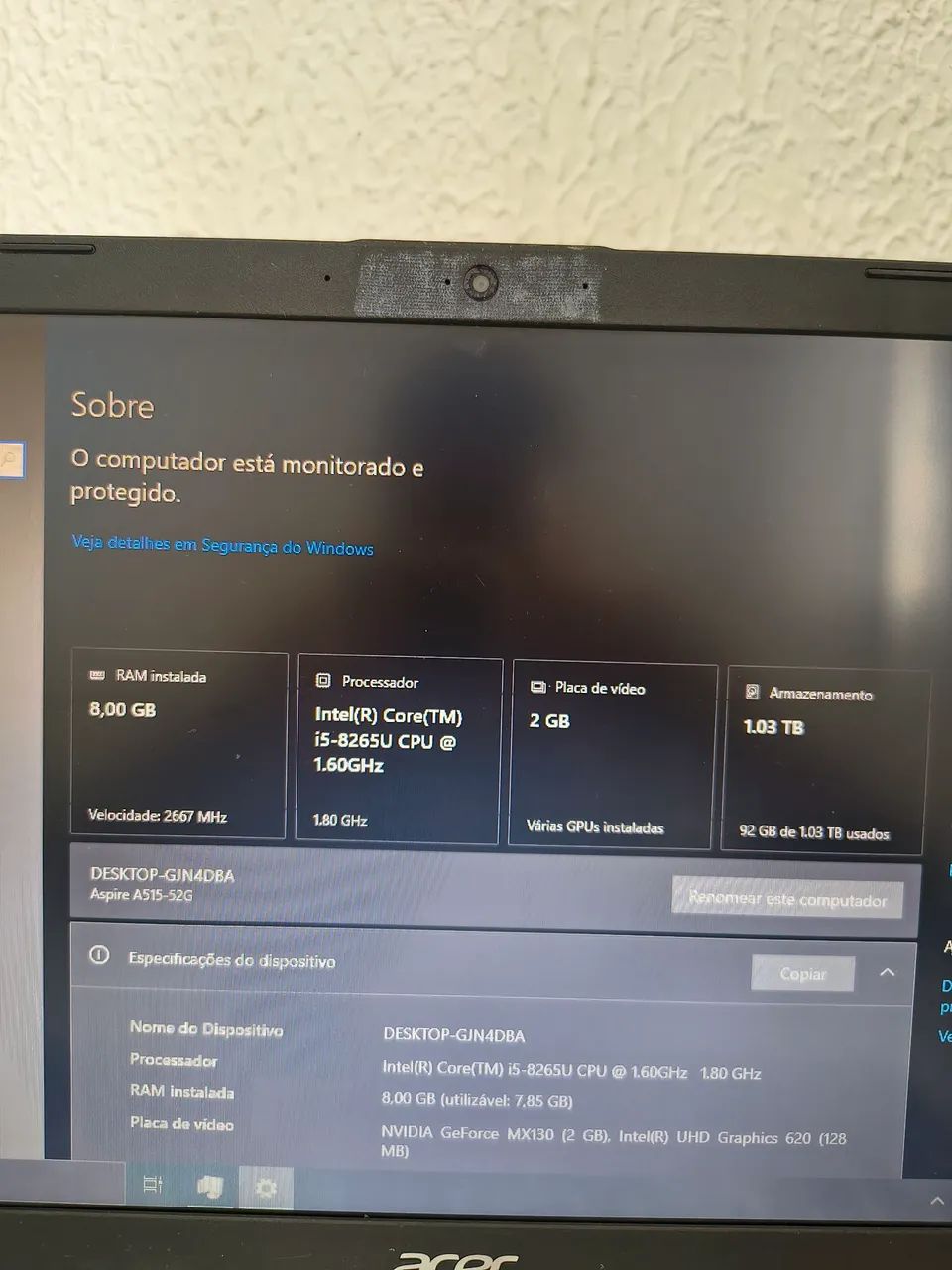 Notebook Acer Aspire 5, i5 NVidia Mx130 - Foto 4