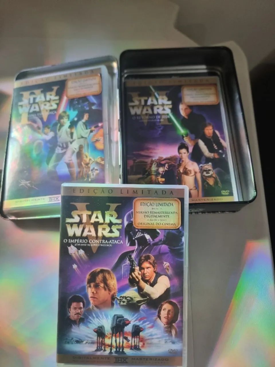 Kit 3 DVDs e 1 Box com 3 Dvs de Stars Wars - Foto 2