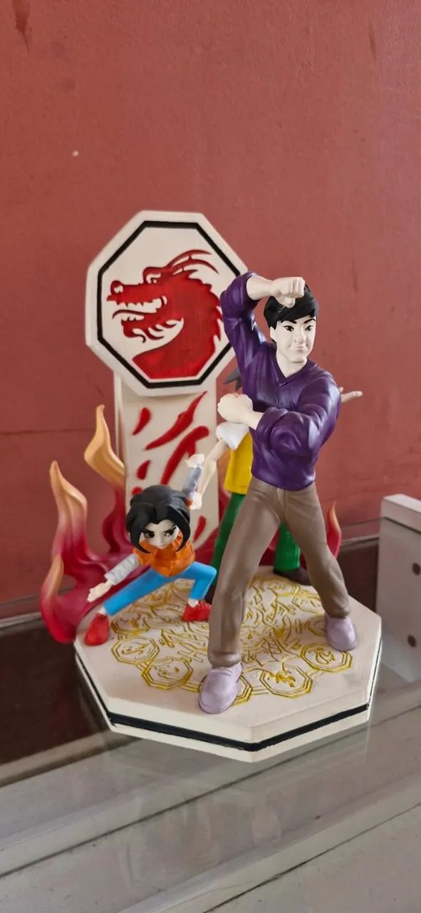 BONECO DO JACKIE CHAN E SUA TURMA EM IMPRESSÃO 3D - Foto 3