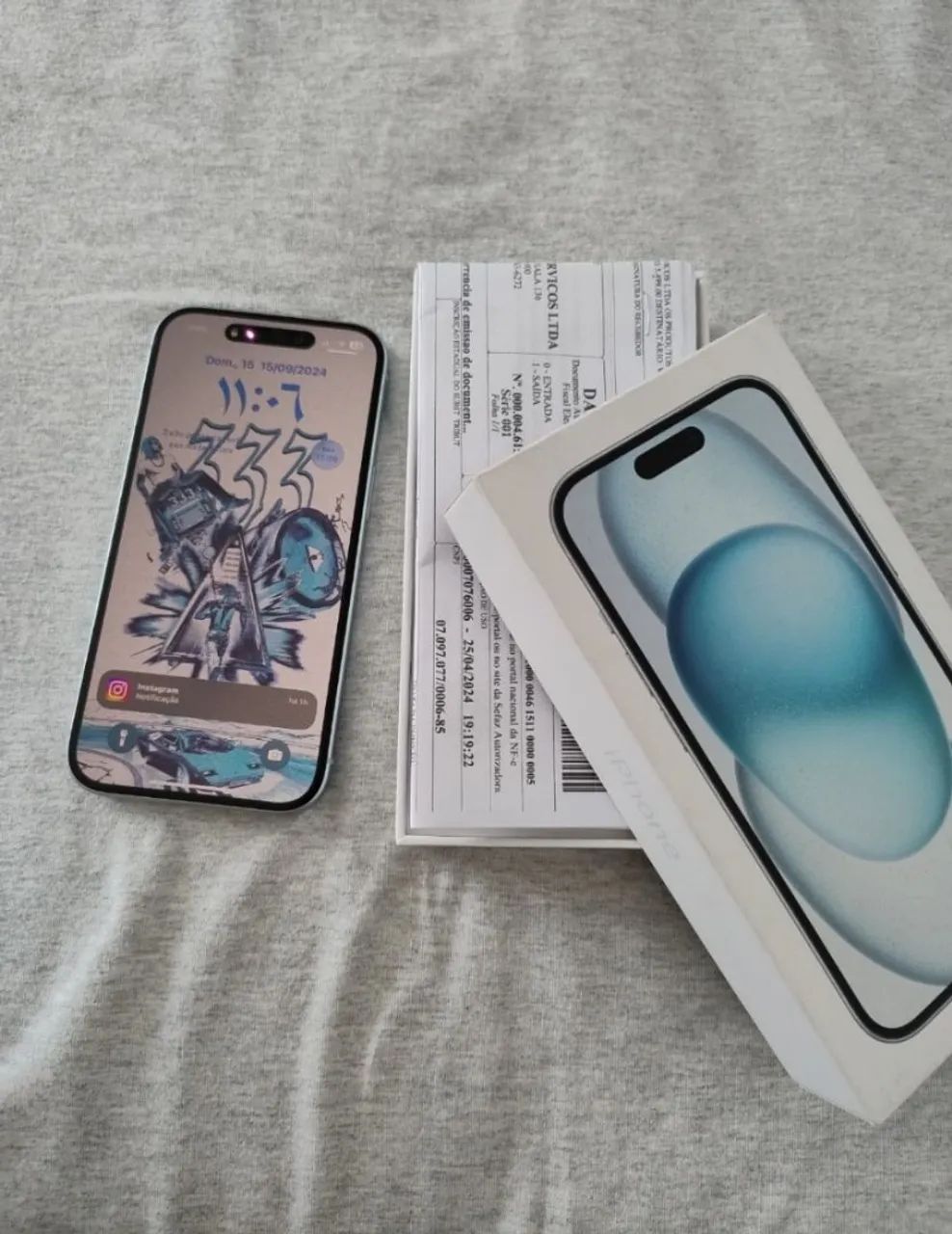 Iphone 15 256 GB novo com nota fiscal