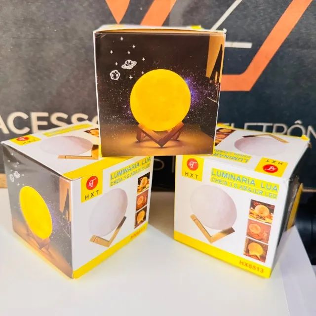 Mini Abajur Lua Led Luminára decorativa