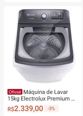 Máquina de lavar ELETROLUX 15,5KG  - Foto 5