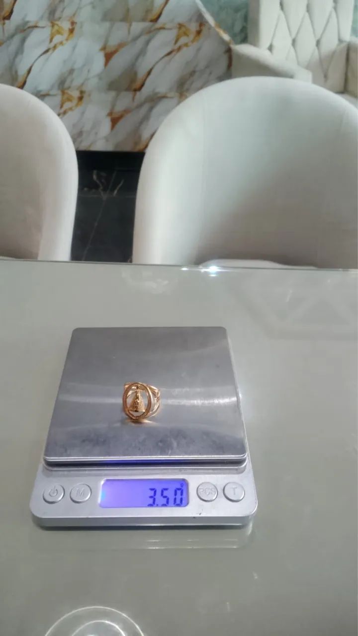 Anel nossa senhora em ouro  - Foto 2