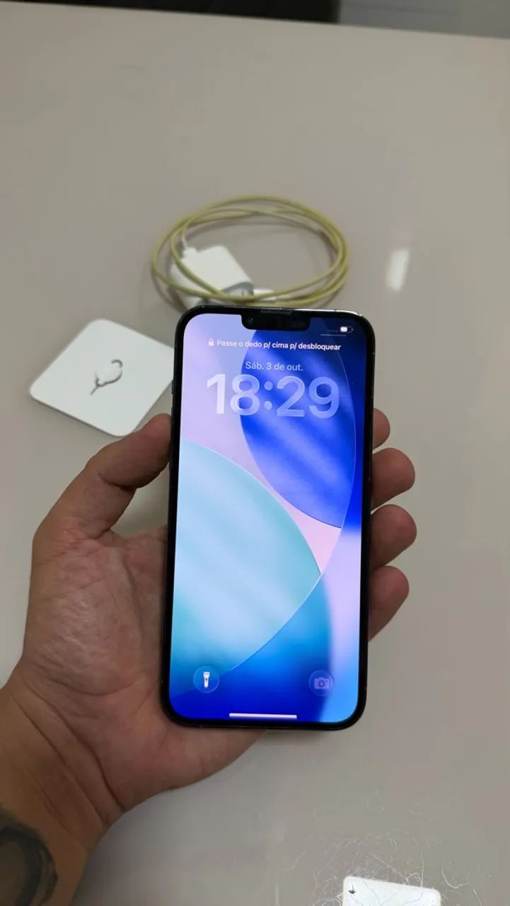 IPhone 13 Pro Max 128gb Azul (impecável) - Foto 2