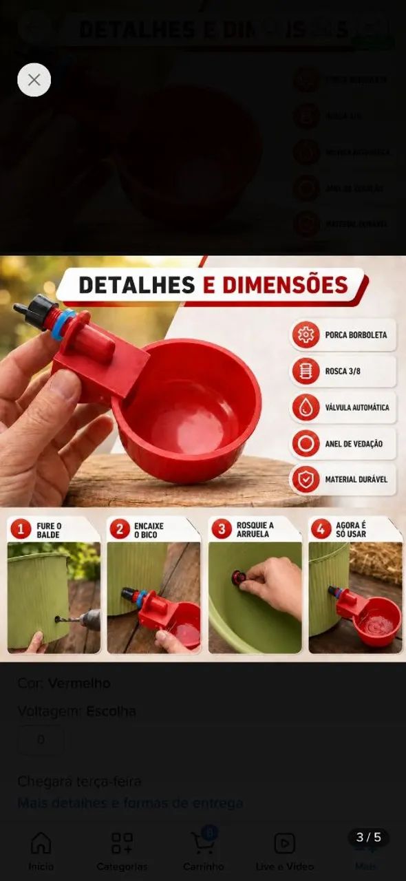 Vende-se bebedouro para aves - Foto 2