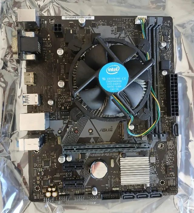 Placa mãe + processador + coller - Intel 9ª geração