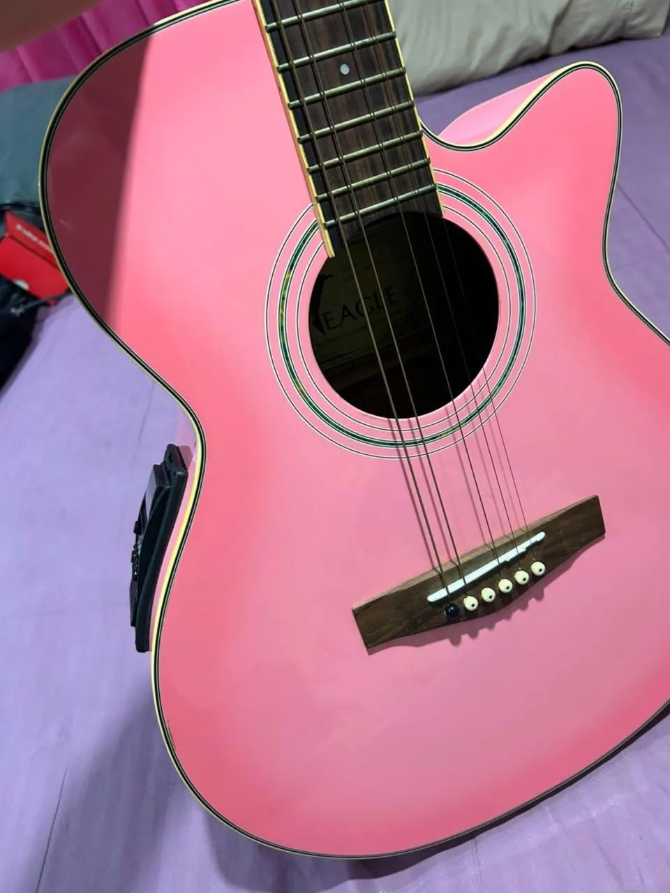 Violão rosa - Foto 4