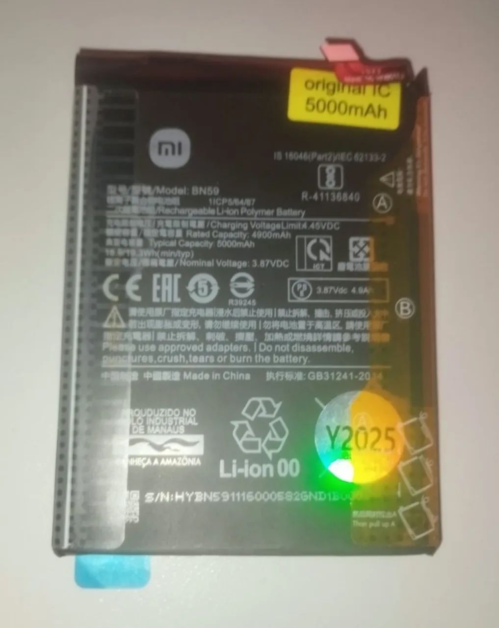 Bateria redmi note 10/10s 