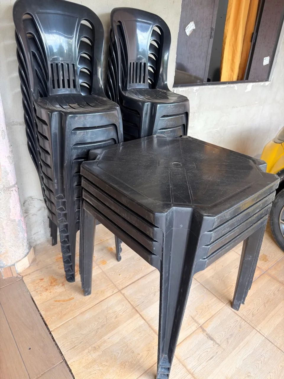 Conjunto de mesa de plástico 