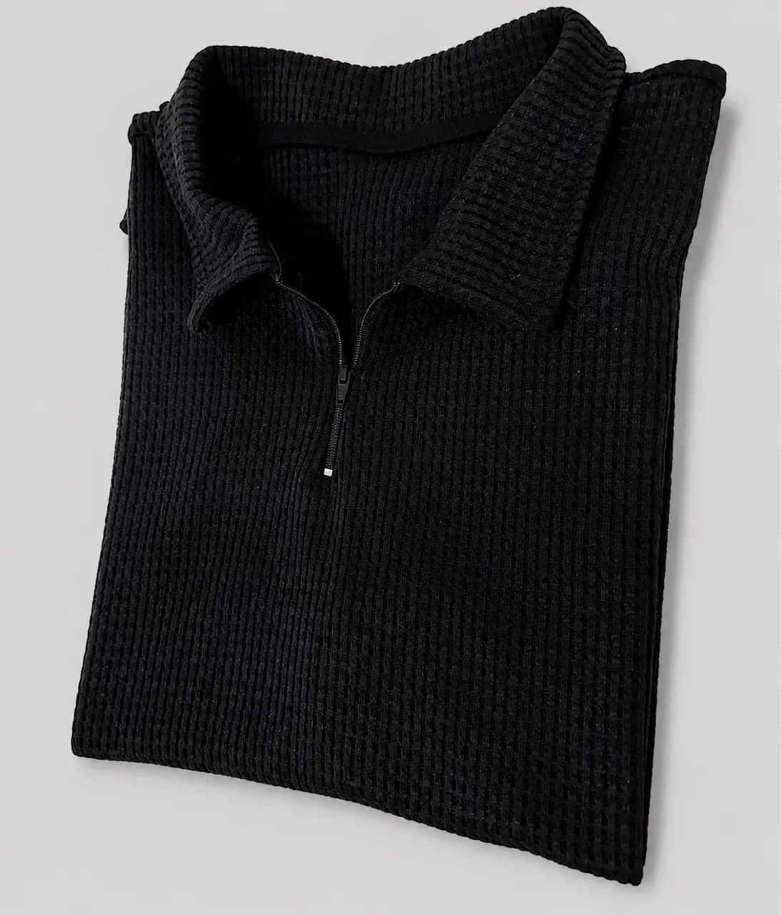Camisas masculinas texturizadas zíper  - Foto 3